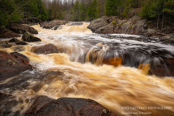 Red Granite Falls, up close, April '25