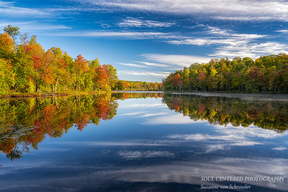 Fall colors at sunrise, Perch Lake 3, 9.29.'22