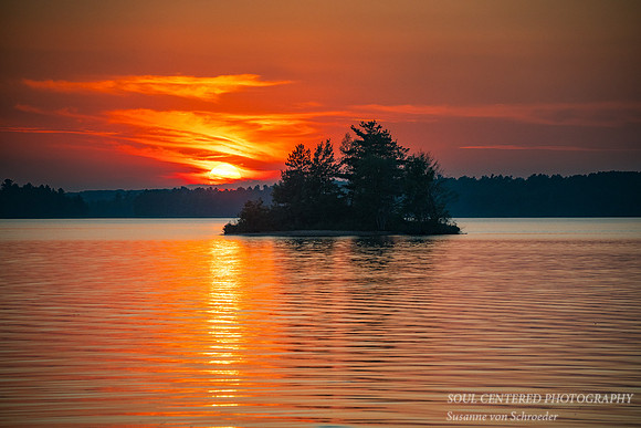 Orange Sunset at the Chippewa Flowage, August '25