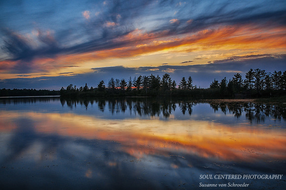 Sunset at Chippewa Flowage, Sept 2