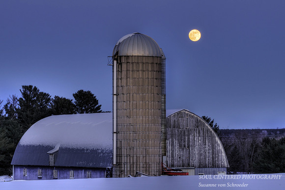 Paul's Barn silo w. moon