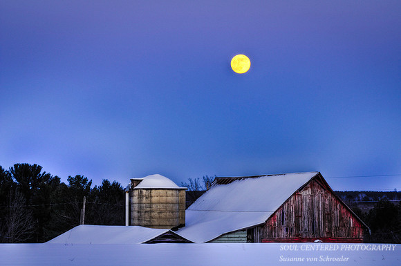 Paul's Barn w. moon