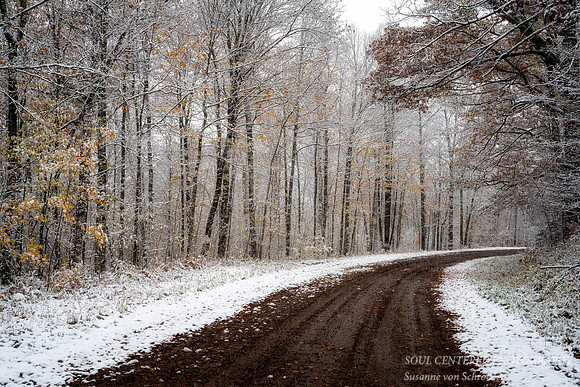 First snow, Oct. 14.'22, driving through the Blue Hills 1
