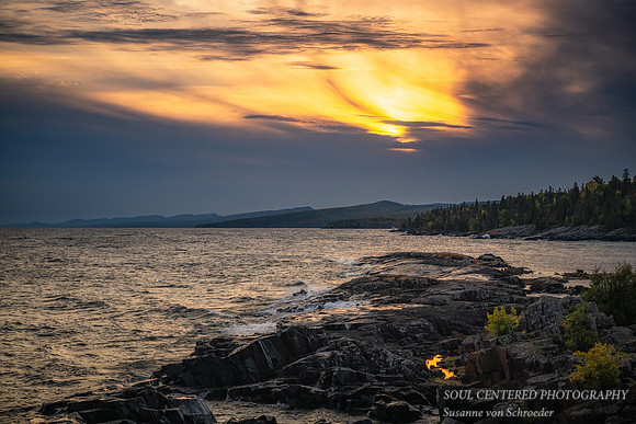 Moody sunset sky, Grand Marais, October '25 1