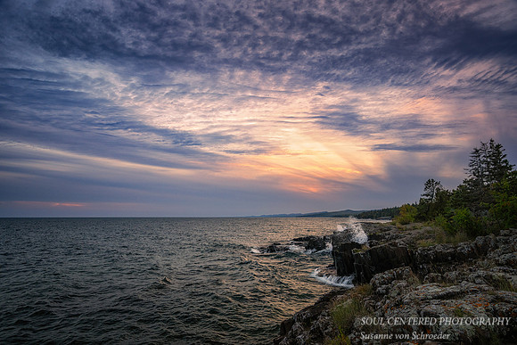 Moody sunset sky, Grand Marais, October '25 2