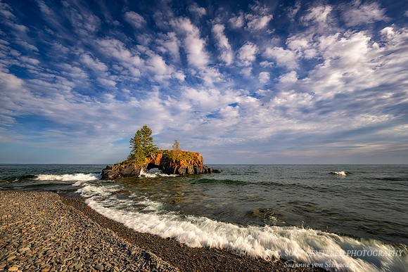 Hollow Rock, waves and clouds, October. '25
