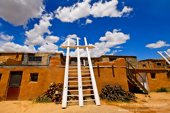 Acoma Pueblo, Kiva ladder_