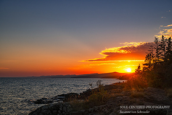 Sunset, Sawtooth Mountains, Grand Marais, Oct. '25 1