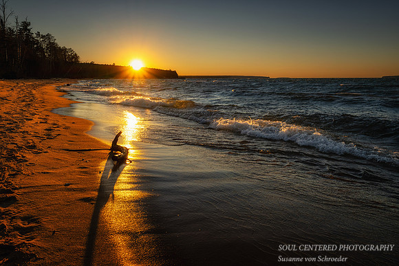 Lake Superior sunset, mid Nov. '25 2