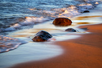 Beach, rocks and waves, early Nov. '25 2