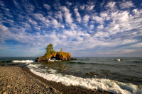 Hollow Rock, waves and clouds, October. '25