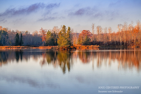 Morning light and reflections, Audie Lake, late October. '25 4