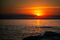 Orange Sunrise at Artist Point, Grand Marais, October '25 2