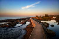 Lighthouse in Grand Marais in morning light, Oct. '25