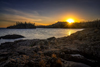 Sunset at Split Rock lighthouse, Nov. '22