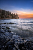 Split Rock lighthouse, dusk, Nov. '22 1