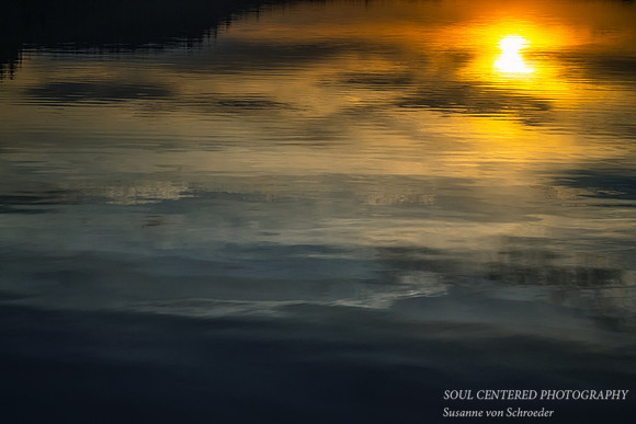 Sunset reflections, Lax Lake