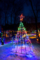 Christmas lights, Irvine Park Chippewa Falls 4