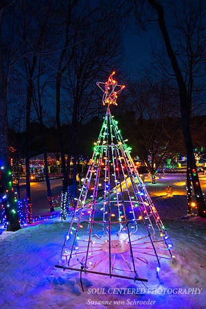Christmas lights, Irvine Park Chippewa Falls 4