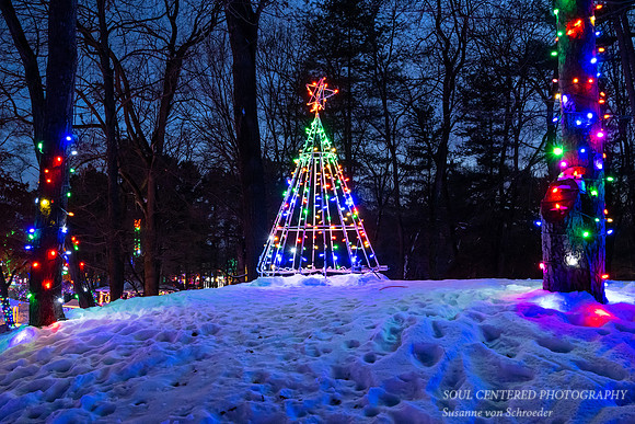 Christmas lights, Irvine Park Chippewa Falls 2