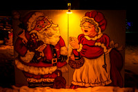 Christmas lights, Mr.& Mrs. Santa Clause, Irvine Park Chippewa Falls