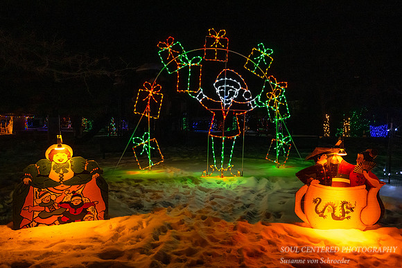 Christmas lights, Irvine Park Chippewa Falls 6