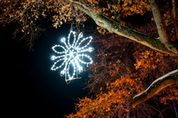 Christmas lights, snowflake, Irvine Park Chippewa Falls