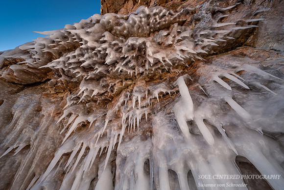 Icicles above
