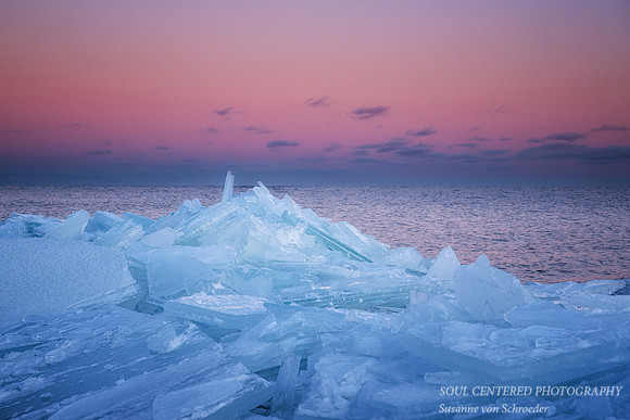 Blue ice, pink sky 1, '26