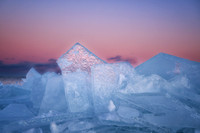 Blue ice, pink sky 2, '26