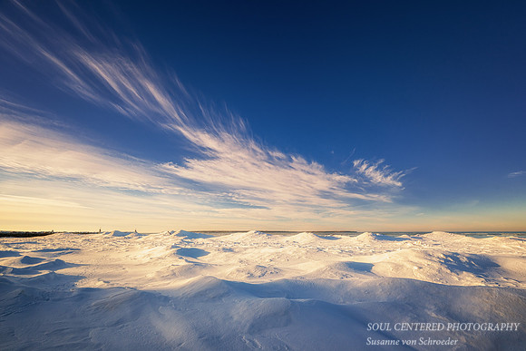 Snow mounds at Sand Bay, Jan. '26