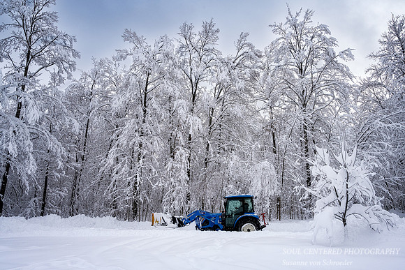 Snow Storm, Tractor, mid December '22 2