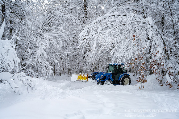 Snow Storm, Tractor, mid December '22 1