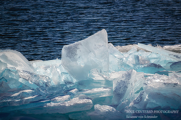 Blue & white ice shards, Madeline Island 2