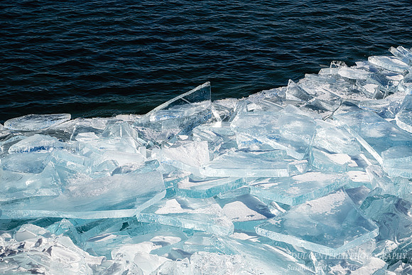 Blue & white ice shards, Madeline Island 3