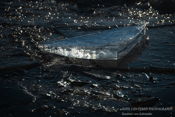 Ice shard, light & shadows 1