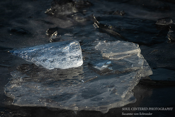 Ice shard, light & shadows 2