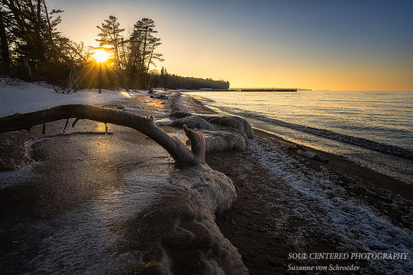 Sunset near Sand Bay, Dec. '22 1