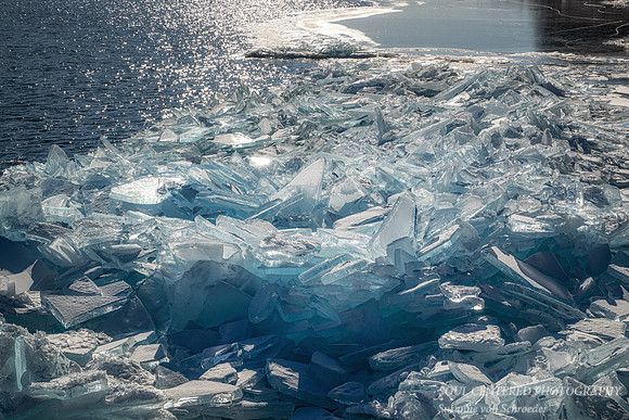 Blue & white ice shards, Madeline Island 4