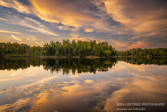 Sunset with clouds and reflections, Sept. '25 4