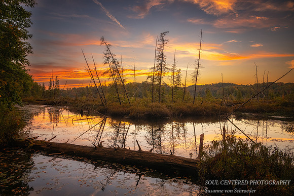 Sunset with clouds and reflections, Sept. '25 5