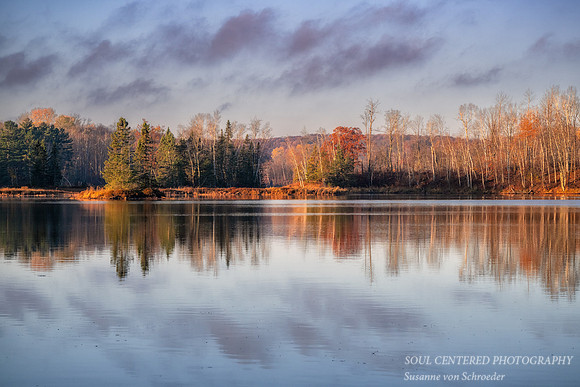 Morning light and reflections, Audie Lake, late October. '25 5