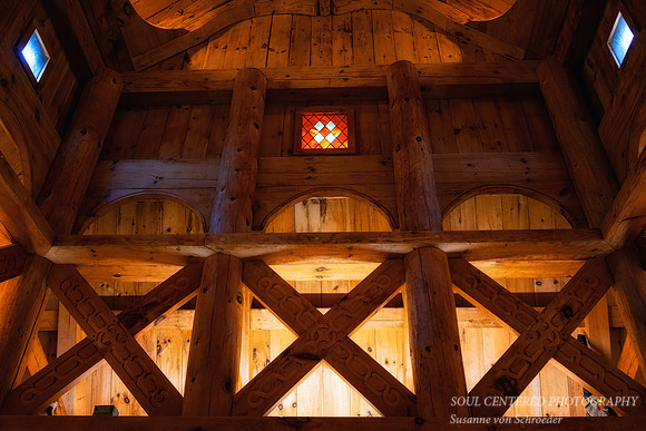 Stavkirke, interior, window