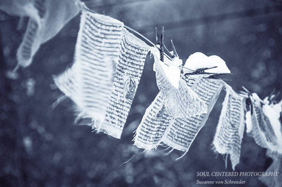Prayer flags winter