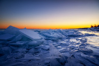 Blue ice near Duluth, MN