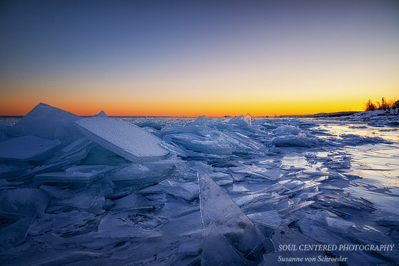 Blue ice near Duluth, MN