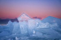 Blue ice, pink sky 2, '26