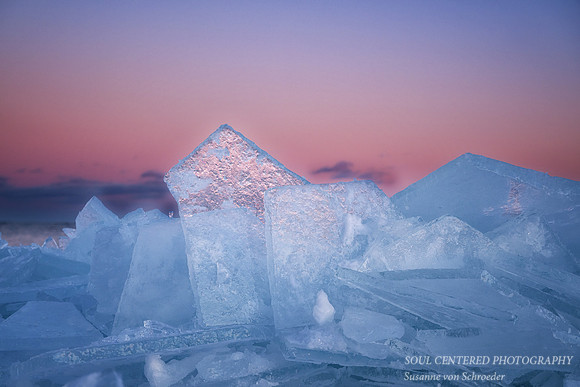 Blue ice, pink sky 2, '26