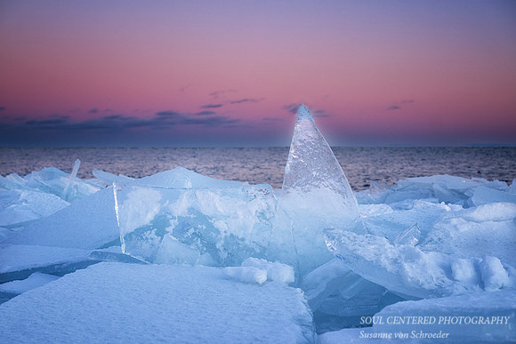 Blue ice, pink sky 3, '26