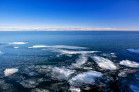 Floating ice, Lake Superior, Madeline Island 1